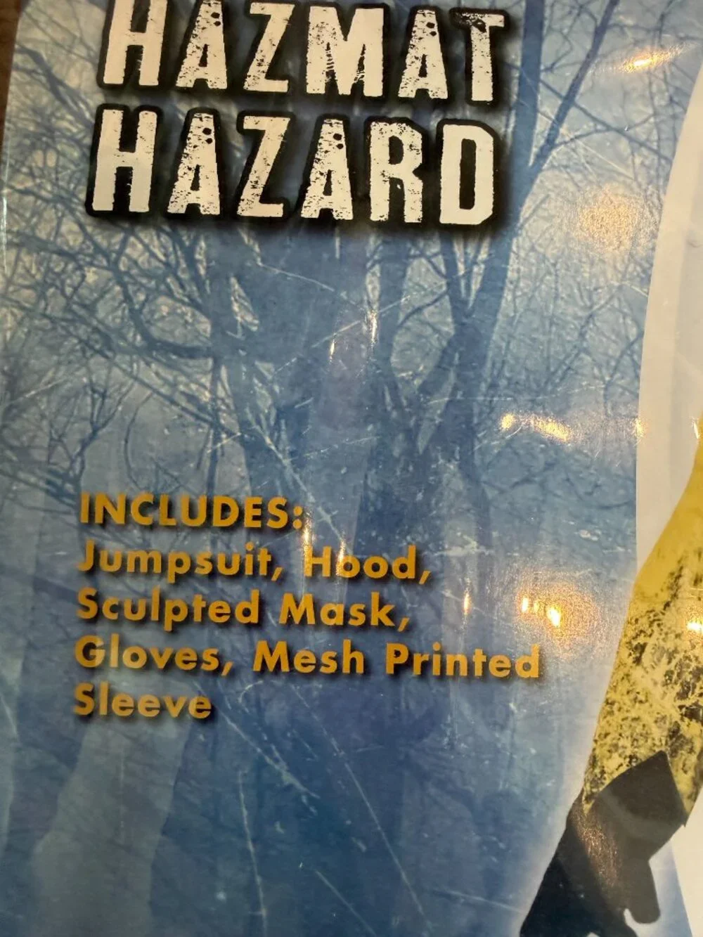 Spirit Halloween Hazmat Hazard Worker Costume in Yellow, Size 8 (Medium)